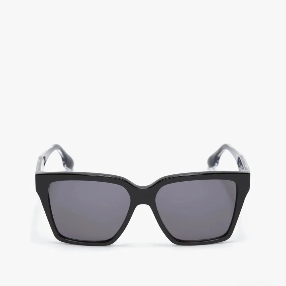 VICTORIA BECKHAM NEW Soft Square Frame Sunglasses In Black VB72S - Picture 2 of 7